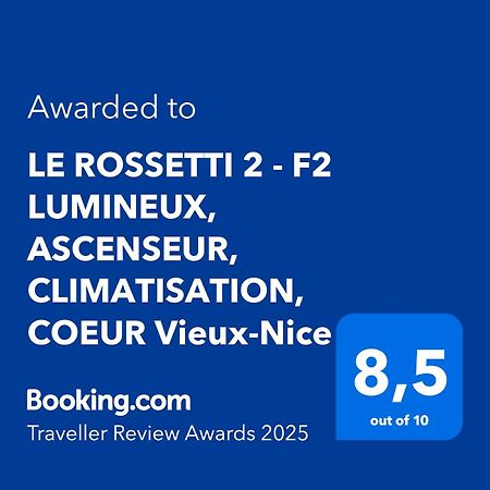 Le Rossetti 2 - F2 Lumineux, Ascenseur, Climatisation, Coeur Vieux-Nicea Zewnętrze zdjęcie