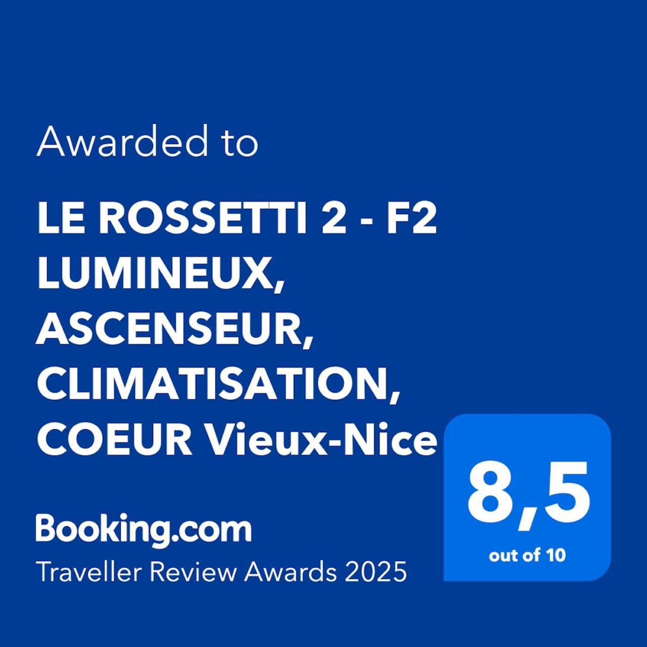 Le Rossetti 2 - F2 Lumineux, Ascenseur, Climatisation, Coeur Vieux-Nicea Zewnętrze zdjęcie